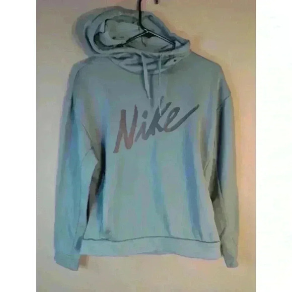 Nike Teal Hoodie XS women's logo teal cozy - Picture 1 of 10